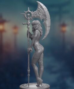 Alternative view of Dark Enchantress with Scythe 3D Model Kit | Fantasy Sorceress