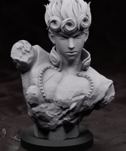 Alternative view of JoJo’s Bizarre Adventure 3D Printed Bust | Anime Collectible Statue